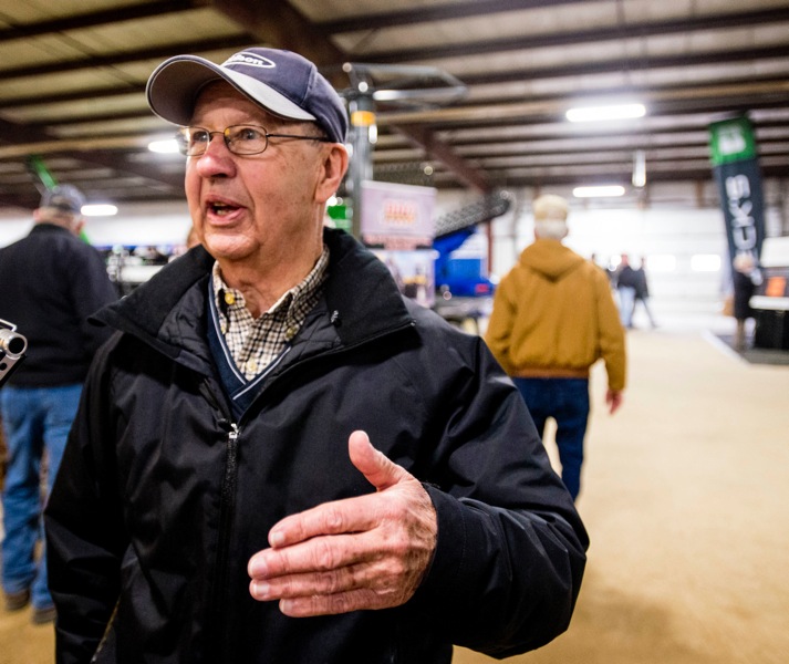 Larry E. Roderick of rural Vermilion County gave his thoughts on the new Farm Bill while attending the Midwest Ag Expo at Gordyville in Gifford, Ill., on Jan. 30, 2014.